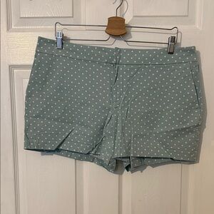 Maison Jules Mint Polka Dot Shorts